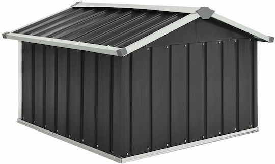 vidaXL Mower Shed for Robotic Lawnmower 92x97x63 cm made of Galvanized Steel - Carbon Grey 150909