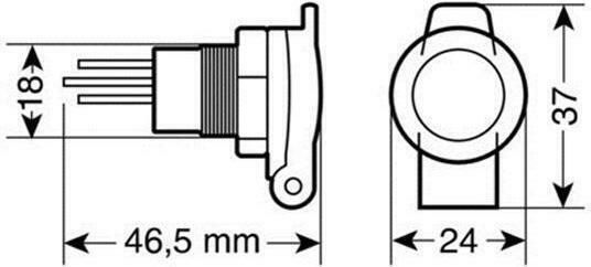 Lampa Адаптер за запалка Кола 12V - 24V