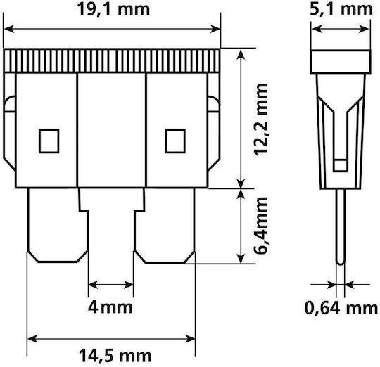 Lampa FUS-3 Automotive Plug-In Fuses Set FUS-3 10Pcs Car Fuse Set Blades 10pcs