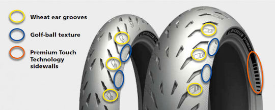 Michelin Power 5 200/55ZR17 78W Fără Cameră De Aer Sport Anvelopă Pentru Motociclete Partea Din Spate