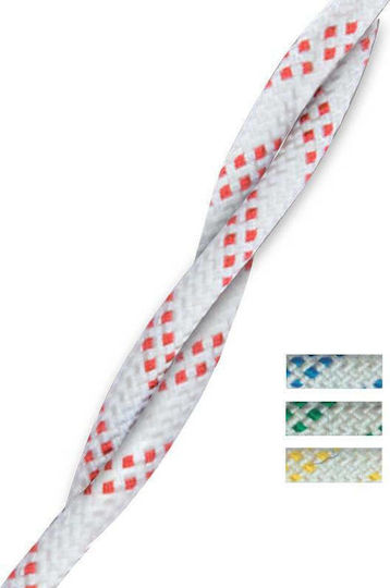 Lalizas Rope Cabo Cruising Halyard Knitted 14mm White with Green FleckWhite