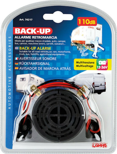Lampa Universal Back-Up Alarm σε Μαύρο Χρώμα