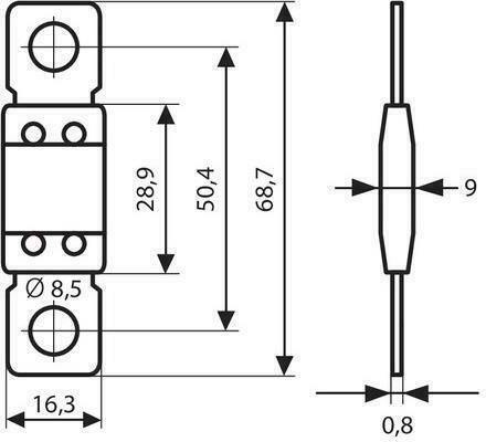 Lampa Maxi+ Blade Fuse 80A Car Fuse ANL