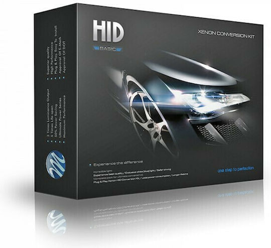M-Tech Xenon Σετ Φωτισμού Αυτοκινήτου H4 12V 8000K Ψυχρό Λευκό