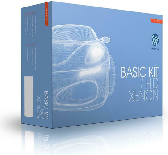 M-Tech Xenon Σετ Φωτισμού Αυτοκινήτου H4 12V 6000K Ψυχρό Λευκό