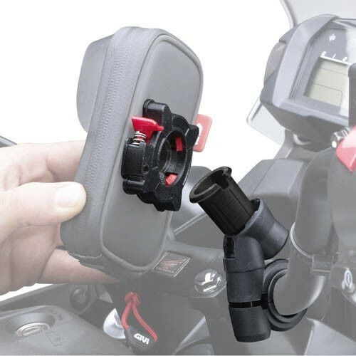 Givi Βάση GPS Μοτοσυκλέτας με Θήκη για το Τιμόνι iPhone 5