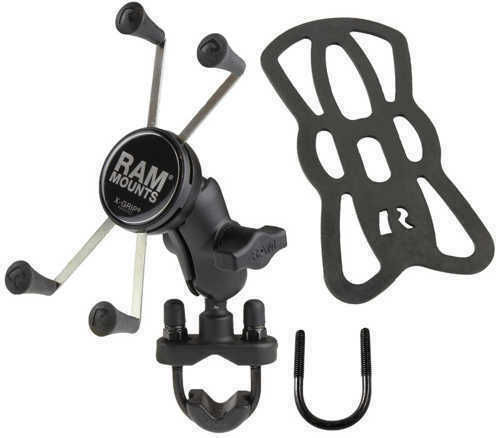 RAM Mount Universal X-Grip Βάση Κινητού Μοτοσυκλέτας με Ρυθμιζόμενο Βραχίονα 5.5-6" για το Τιμόνι