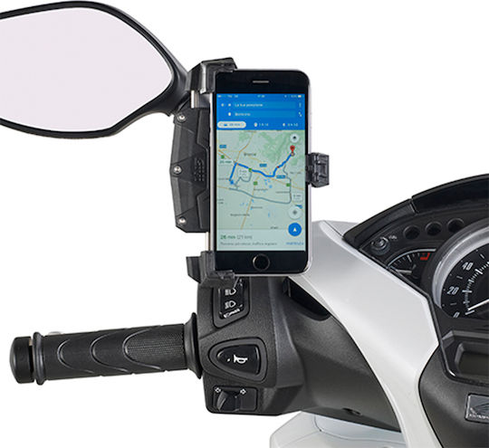 Givi Smart Clip Mount Phone Motorcycle with Adjustable Arm for Steering Wheel