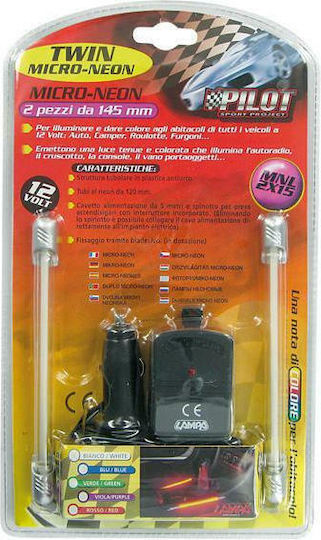 Lampa MNL20 Twin Micro Neon 12V/20cm Purple Neon-Autolampe 12V Lila