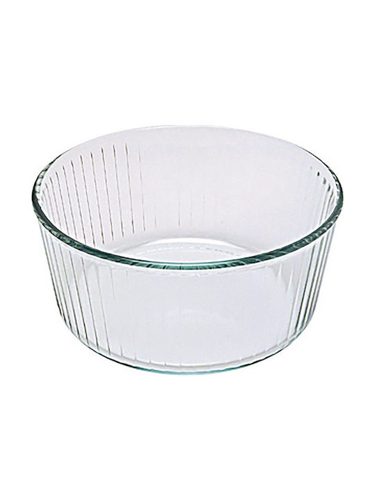 Pyrex Σουφλέ Στρογγυλό Πυρίμαχο Σκεύος για Σουφλέ Γυάλινο 21x21x10cm