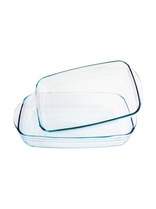 Ocuisine Glass Rectangular Heat-Resistant Cookware 39x24cm 2pcs