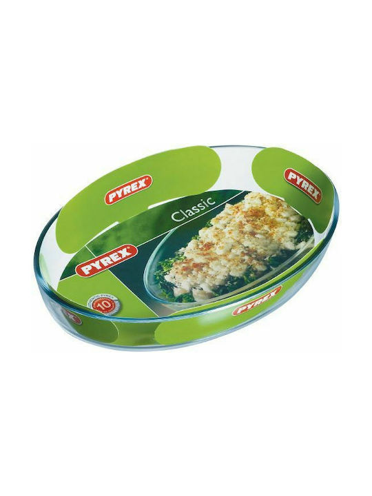 Pyrex Essentials Oval Feuerfestes Geschirr Glas 39x27x7cm 1Stück