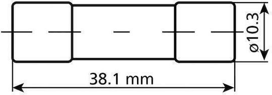 Lampa AGU Glass Fuse 40A Auto-Sicherung Glas-Rundsicherung