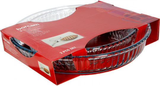 Pasabahce Glass Round Heat-Resistant Cookware for Tart 2pcs