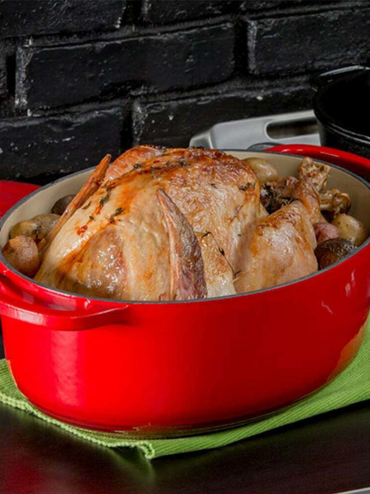 Lodge Dutch Oven Oval Cast Iron 39.88x29.08cm 1pcs
