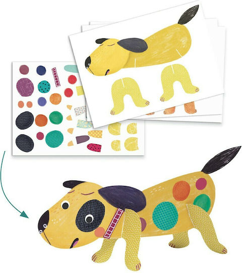 Djeco Painting Set 6 Creative Activities The Animals and the Little Houses for Children 3+ years Years