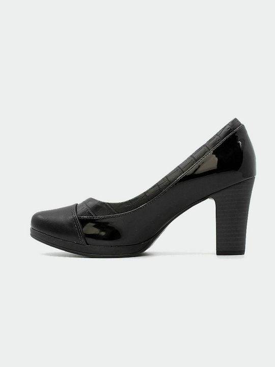 Piccadilly Anatomic Black Medium Heels