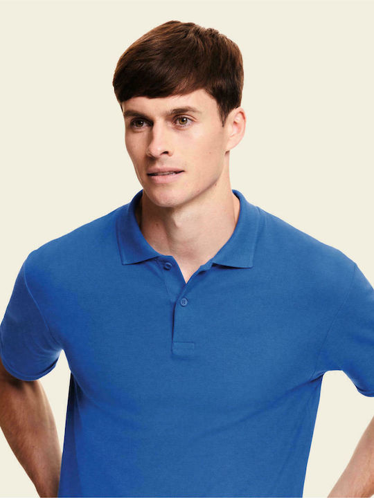 Fruit of the Loom Original Men's Short Sleeve Promotional Blouse Royal