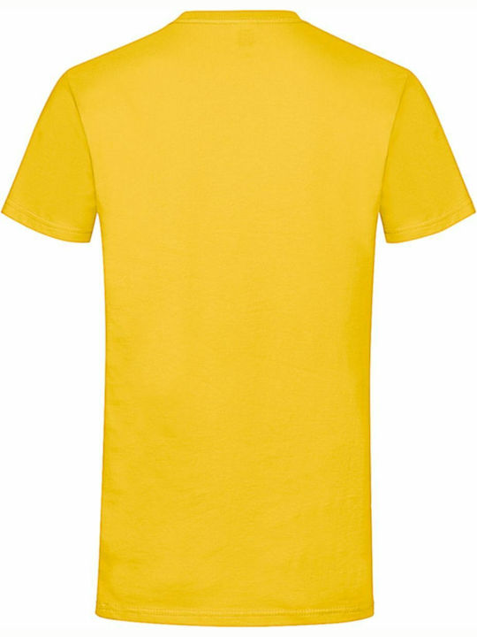 Fruit of the Loom Softspun Tricou Promoțional Pentru Bărbați Mâneca Scurtă Galben Sunflower