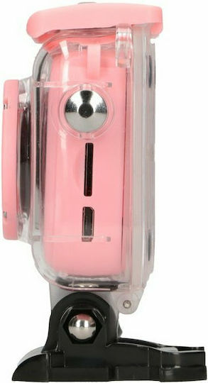 H18 Action Camera HD (720p) με Οθόνη 2" Ροζ