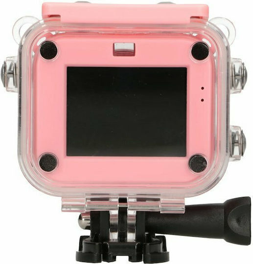 H18 Action Camera HD (720p) με Οθόνη 2" Ροζ