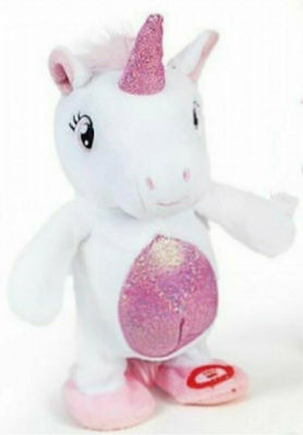 Real Fun Toys Plüscheinhorn White - Pink 20 cm (Verschiedene Designs) 1Stück