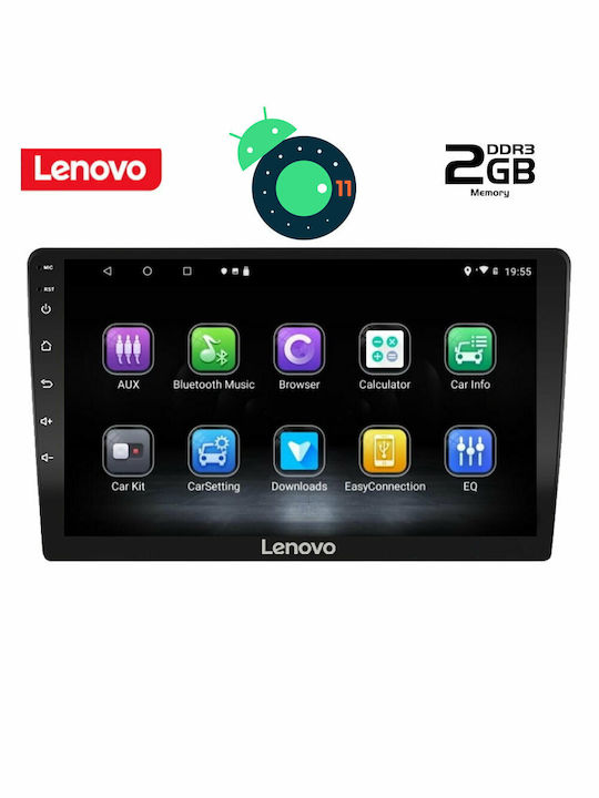 Lenovo LVΒ Ηχοσύστημα Αυτοκινήτου (Bluetooth/USB/WiFi/GPS) με Οθόνη Αφής 10.1"