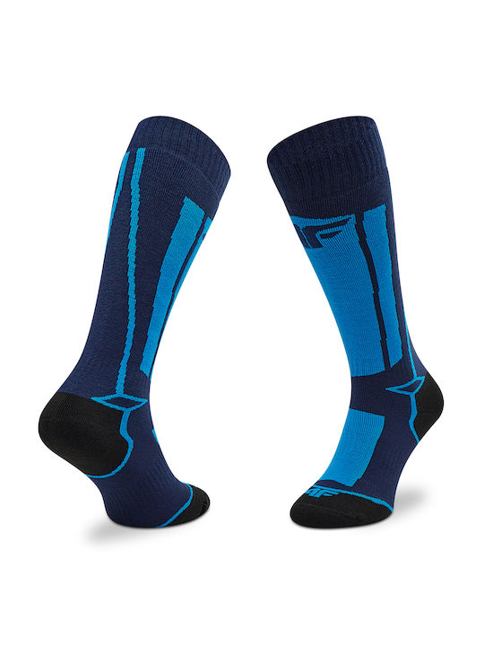 4F Kids Sports Knee-High Socks Blue