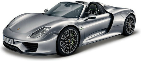 Bburago Porsche 918 Spyder Αυτοκινητάκι Γκρι 1:24 για 3+ Ετών