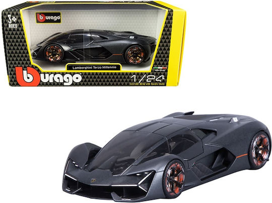 Bburago Spielzeugauto Lamborghini Terzo Millennio - Schwarz 1:24 für 3+ Jahre (Verschiedene Designs) 1Stück