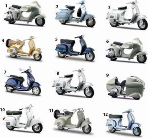 Maisto Vespa Μοτοσυκλέτα 1:18 για 3+ Ετών (Διάφορα Σχέδια) 1τμχ