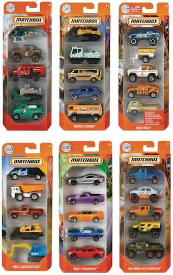 Mattel Matchbox Σετ Αυτοκινητάκια Assorted για 3+ Ετών (Διάφορα Σχέδια) 1τμχ