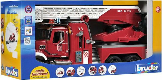 Bruder Mack Granite Fire Engine with Water Pump Φορτηγό 1:16 Πυροσβεστικό για 3+ Ετών