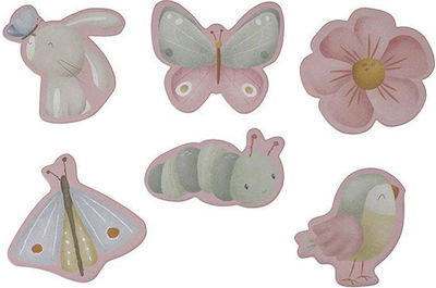 Puzzle pentru Copii 6 in 1 Flowers & Butterflies pentru 2++ Ani 24buc Little Dutch