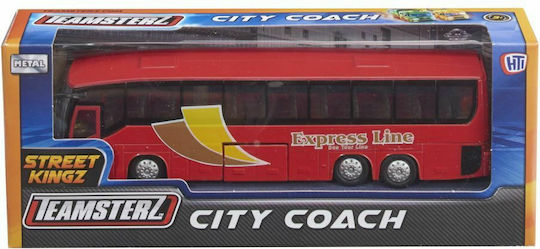 AS Teamsterz City Coach Bus 1:43 Für 3+ Jahre (Verschiedene Designs) 1Stück