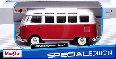 Maisto Volkswagen Van Samba Spielzeugauto 1:24 für 3++ Jahre (Verschiedene Designs) 1Stück 31956