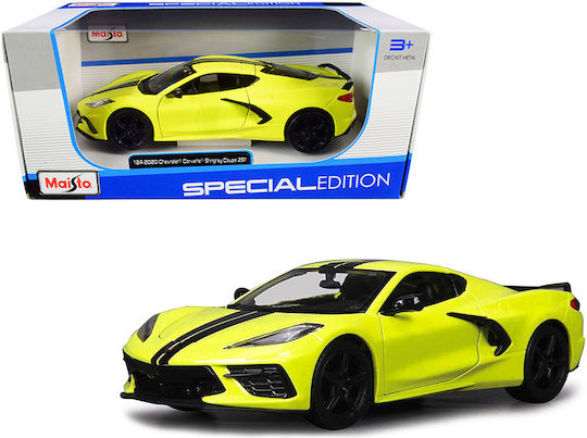 Maisto Chevrolet Corvette Stingray Coupe '20 Μεταλλική Φιγούρα Μοντελισμού Κίτρινη σε Κλίμακα 1:24 11.4x10.5εκ.