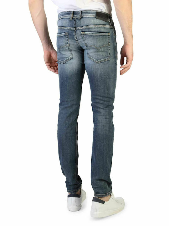 Diesel Sleenker-X Pantaloni de Bărbați din Jean în Croială Skinny Albastru