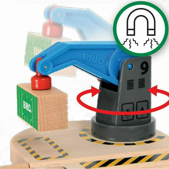 Brio Toys Low Level Crane από Ξύλο 2τμχ