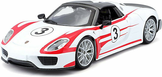 Bburago Porsche 918 Weissach Αυτοκινητάκι 1:24 για 3+ Ετών