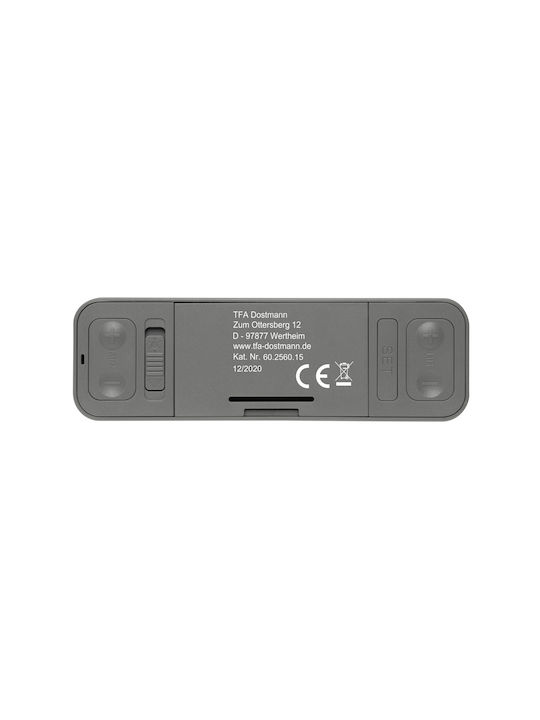 TFA Ceas Digital de Masă cu Alarmă Grey 60.2560.15