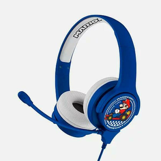 OTL Mario Kart On Ear Multimedia Ακουστικά με μικρόφωνο και σύνδεση 3.5mm Jack σε Μπλε χρώμα