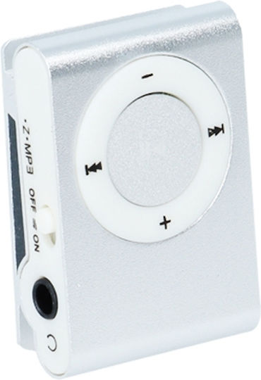 Setty Mini + Earphones MP3 Player Ασημί