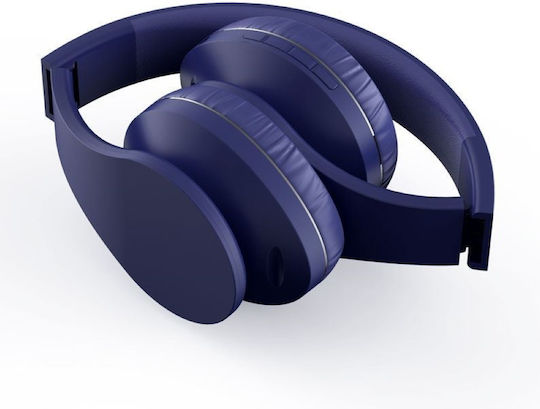 Havit HV-I66 Wireless / Wired On Ear Headphones with Radio with 6 hours of Operation Blue