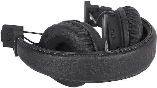 Kruger & Matz Wave BT Fără fir Bluetooth On Ear Căști cu Radio cu 5 ore de Funcționare Negre