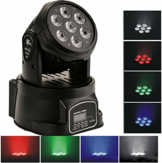 Φωτορυθμικό LED DMX με Ρομποτική Κεφαλή LM-70 RGBW