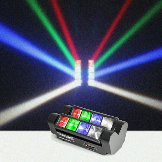 BeamZPro Движеща се светлина LED MHL820 Double Helix 8x3W RGBW
