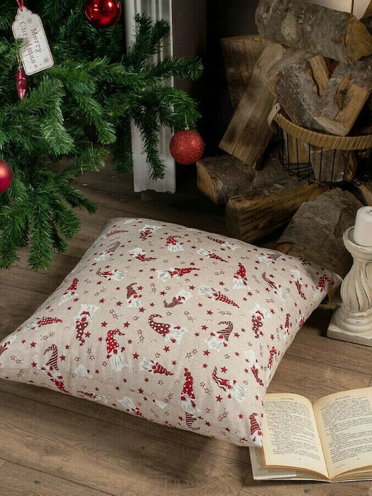 Teoran Christmas Decorative Rectangular Pillowcase Zermatt Beige / Red 30x50pcs