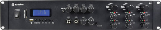 Adastra A6 Integrated Commercial Amplifier 6 Channels 200W/4Ω 100W/8Ω and USB/FM/Bluetooth Connections 953.406UK