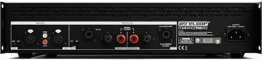 Reloop Dominance 702 MK2 PA Power Amplifier 2 Channels 180W/4Ω 120W/8Ω Black